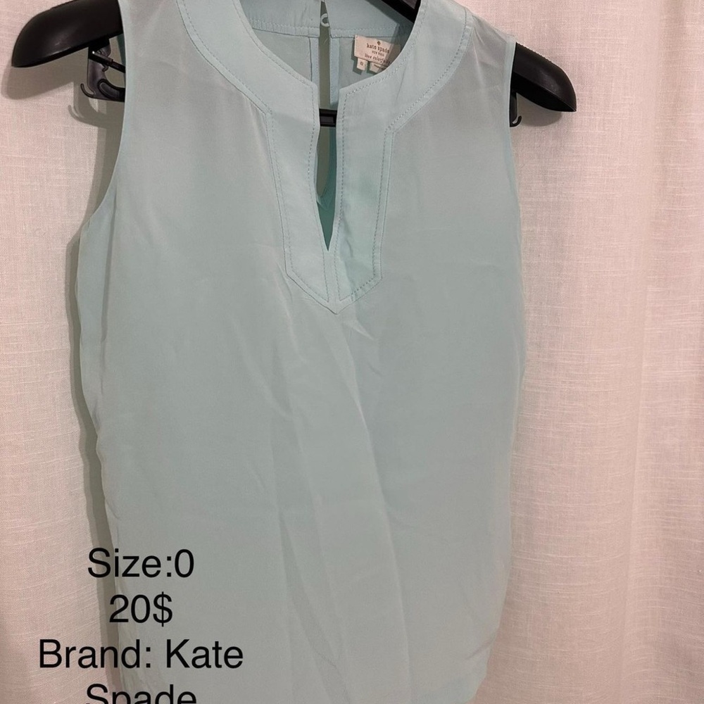 Kate Spade Women's Blue Sleeveless Top